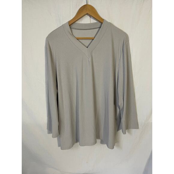 Womens 4x grey blouse - Picture 1 of 3